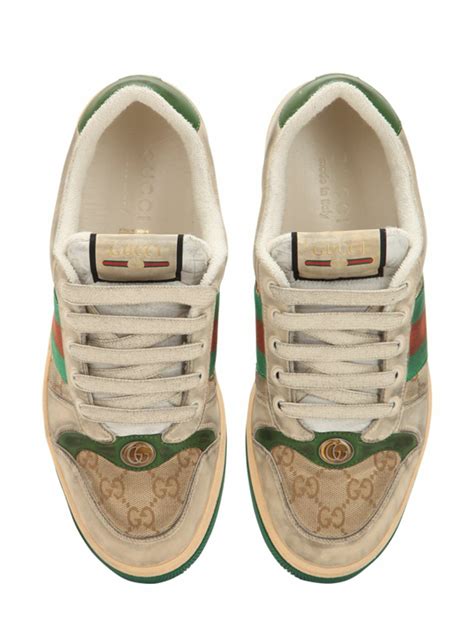 gucci goodyear shoes silver gg|gucci screener gg shoes.